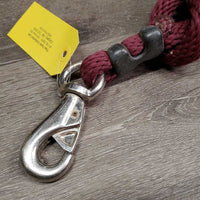 Nylon Lead Rope, Hvy Bull Snap *fair, rubs, snags, frayed, knotted, faded, dirty