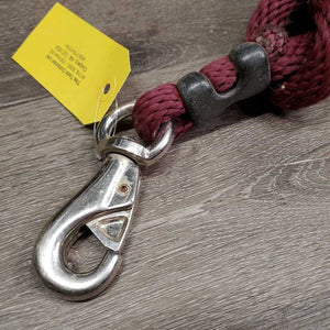 Nylon Lead Rope, Hvy Bull Snap *fair, rubs, snags, frayed, knotted, faded, dirty