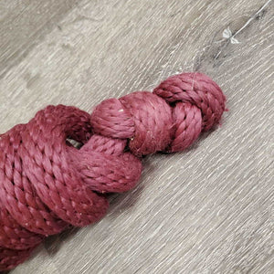Nylon Lead Rope, Hvy Bull Snap *fair, rubs, snags, frayed, knotted, faded, dirty