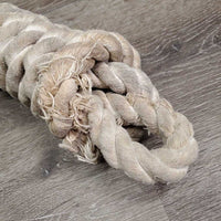 Thick Cotton Lead Rope, Brass snap *gc/fair, stains, dingy, cut?v.frayed
