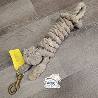 Thick Cotton Lead Rope, Brass Snap *gc, v.faded, frays, snags, rubs, dingy, stains
