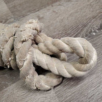 Thick Cotton Lead Rope, Brass Snap *gc, v.faded, frays, snags, rubs, dingy, stains