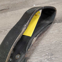 2 Tooled Leather Western Fenders, 2 Spur/Hobble Straps *gc/fair, clean, rubs, xholes, rust, scrapes, torn hardware edge, v.rough edges
