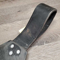 2 Tooled Leather Western Fenders, 2 Spur/Hobble Straps *gc/fair, clean, rubs, xholes, rust, scrapes, torn hardware edge, v.rough edges
