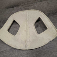 Leather & Felt Poll Guard - Head Bumper *xc, clean, chewed edges

