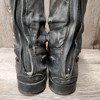 Field Boots, zips *fair, clean, v.faded, v.scuffs, broken elastics, hole, scrapes, stretched, stiff zippers