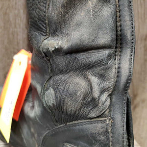 Field Boots, zips *fair, clean, v.faded, v.scuffs, broken elastics, hole, scrapes, stretched, stiff zippers