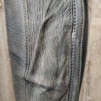 Field Boots, zips *fair, clean, v.faded, v.scuffs, broken elastics, hole, scrapes, stretched, stiff zippers
