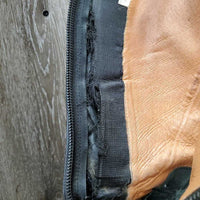 Field Boots, zips *fair, clean, v.faded, v.scuffs, broken elastics, hole, scrapes, stretched, stiff zippers
