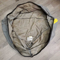 Cordura Corner Feeder *gc/fair, v.dirty, older, stains, snags, frayed inner seam edges
