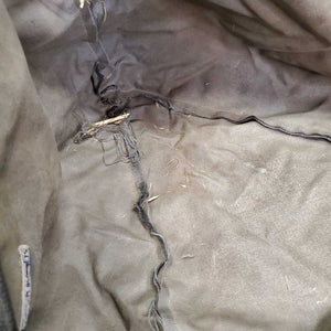 Cordura Corner Feeder *gc/fair, v.dirty, older, stains, snags, frayed inner seam edges