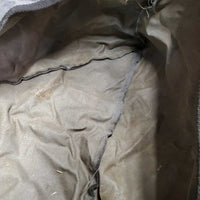 Cordura Corner Feeder *gc/fair, v.dirty, older, stains, snags, frayed inner seam edges
