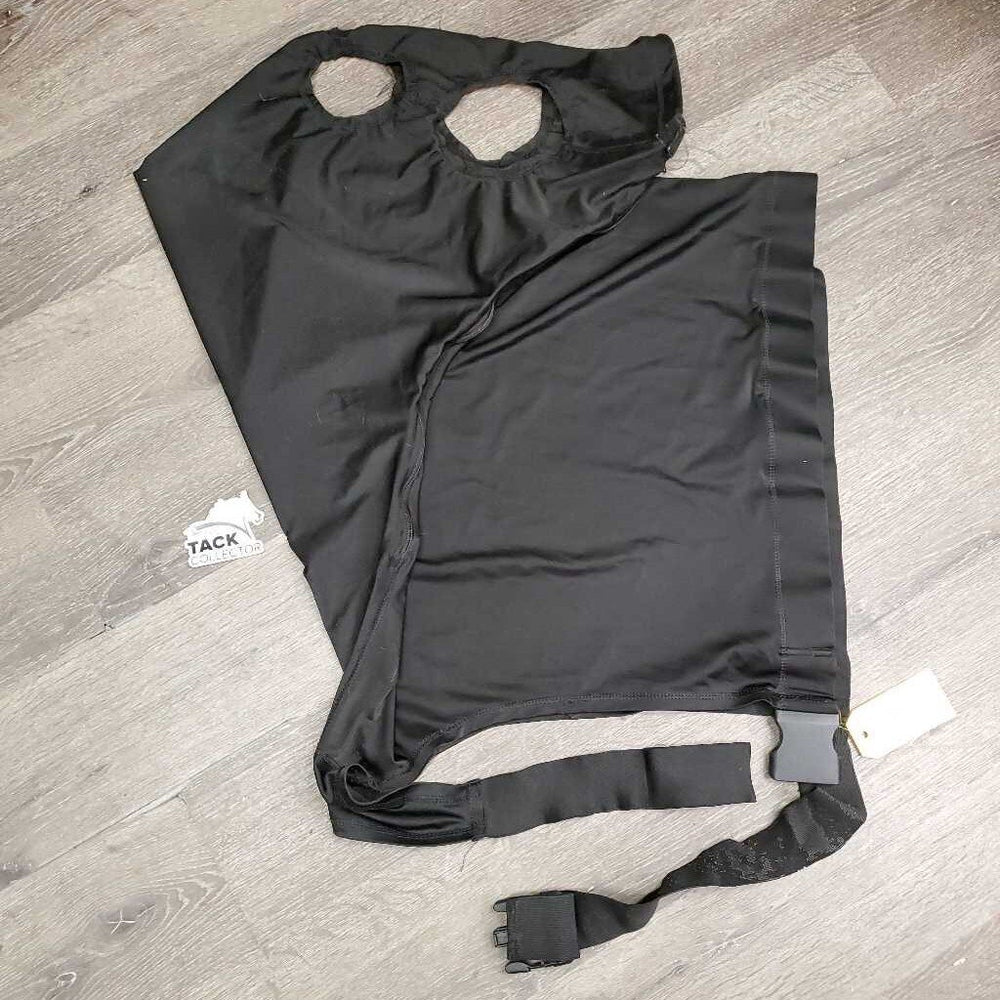 Full Face Lycra Slinky, Zipper *gc/fair, clean, snags, runs, loose threads, popped eye seams, stretched & rubbed elastic