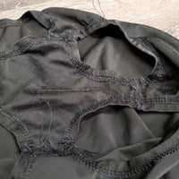 Full Face Lycra Slinky, Zipper *gc/fair, clean, snags, runs, loose threads, popped eye seams, stretched & rubbed elastic