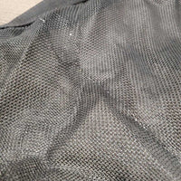 Mesh Trailer Window Screen, velcro *gc/fair, sm holes, bent mesh, puckered seams, clean, stains?residue, threads