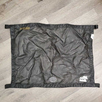 Mesh Trailer Window Screen, velcro *gc/fair, sm holes, bent mesh, puckered seams, clean, stains?residue, threads