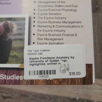 Equine Functional Anatomy by University of Guelph *vgc, highlighted, written in
