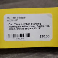 Leather Standing Martingale Attachment, Buckle *xc, clean, cracks