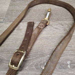 Hvy Nylon Western Running Martingale, snap *gc, dirty, mnr faded, stains, rubs & frays