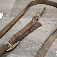 Hvy Nylon Western Running Martingale, snap *gc, dirty, mnr faded, stains, rubs & frays
