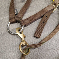 Hvy Nylon Western Running Martingale, snap *gc, dirty, mnr faded, stains, rubs & frays
