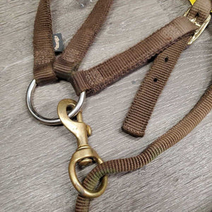 Hvy Nylon Western Running Martingale, snap *gc, dirty, mnr faded, stains, rubs & frays