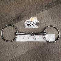 Med Hollow Mouth Jointed Loose Ring Bit *vgc, clean, scratches, stains, rubs

