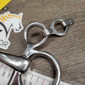 SS Locking French Link Pelham Bit, Center Lozenge, Chain *vgc, clean, scratches