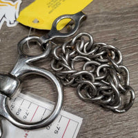 SS Locking French Link Pelham Bit, Center Lozenge, Chain *vgc, clean, scratches
