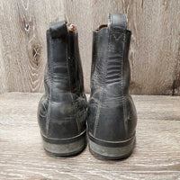 Pr Paddock Boots, Pull On *gc, rubs, faded, dirty, peeled tabs, older