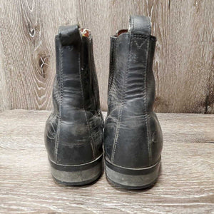 Pr Paddock Boots, Pull On *gc, rubs, faded, dirty, peeled tabs, older