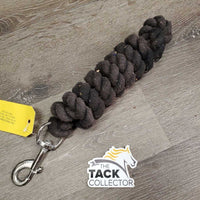 Short Cotton Lead Rope *gc, clean, faded, shavings stains, oxidized
