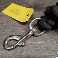 Short Cotton Lead Rope *gc, clean, faded, shavings stains, oxidized