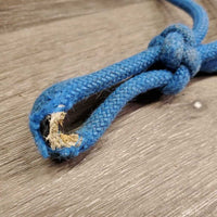 Stiff Thick Nylon Rope Halter *fair, splits/rips, v.rubbed, frayed, stains, hairy
