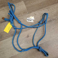 Stiff Thick Nylon Rope Halter *fair, splits/rips, v.rubbed, frayed, stains, hairy
