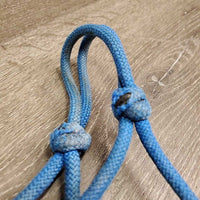 Stiff Thick Nylon Rope Halter *fair, splits/rips, v.rubbed, frayed, stains, hairy
