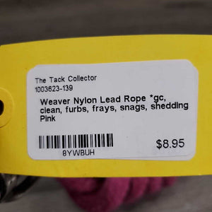 Nylon Lead Rope *gc, clean, furbs, frays, snags, shedding