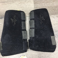 Closed Neoprene Boots, velcro *gc/fair, faded, clean, residue, stains, hairy, marker, unstitched velcro, rubbed off logo
