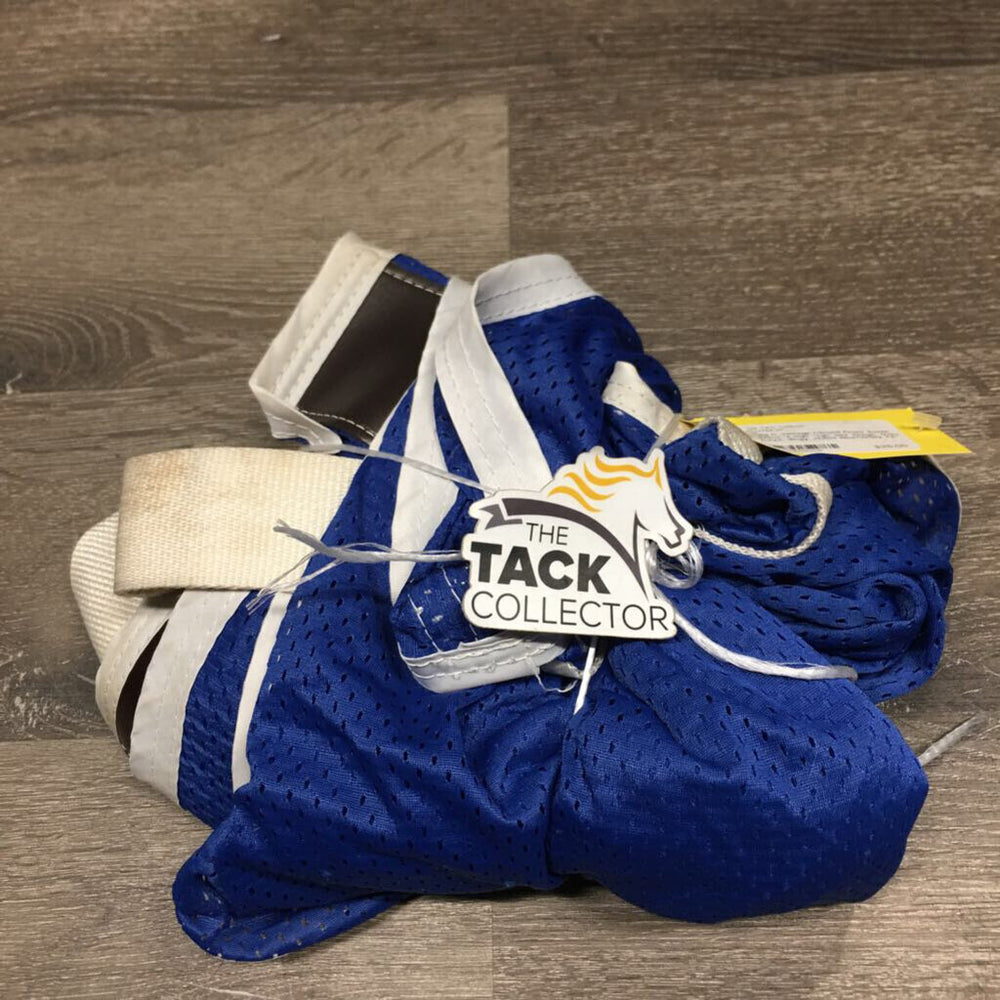 Vintage Closed Front Scrim Sheet, 2 legs *vgc, mnr snags, tears, frays, dingy, stains