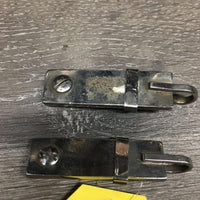 2 Quick Release Engraved Western Bit Hangers *xc, mnr residue
