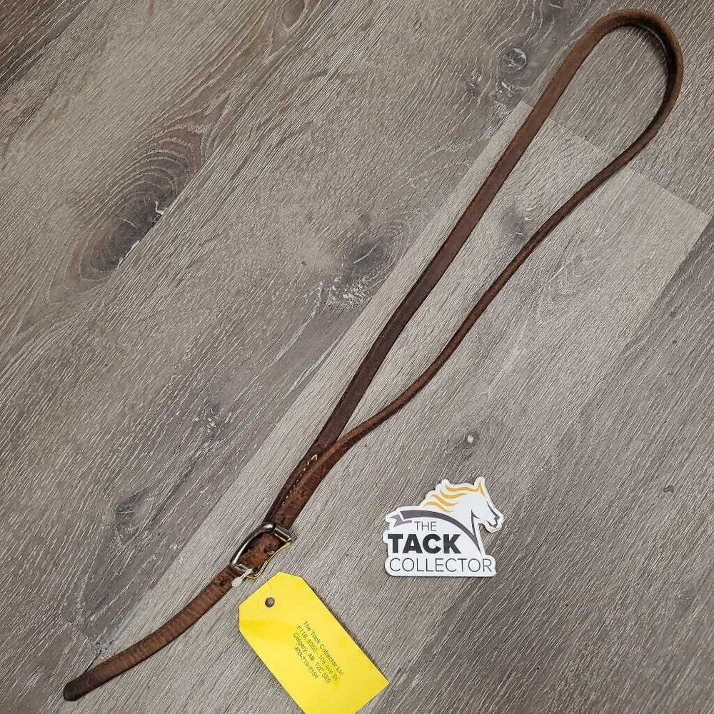 Narrow Western Soft Harness Leather Throatlatch *vgc, mnr dirt, edge rubs & scrapes