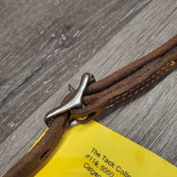 Narrow Western Soft Harness Leather Throatlatch *vgc, mnr dirt, edge rubs & scrapes