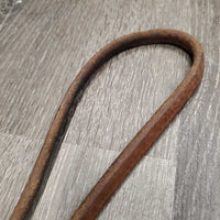 Narrow Western Soft Harness Leather Throatlatch *vgc, mnr dirt, edge rubs & scrapes

