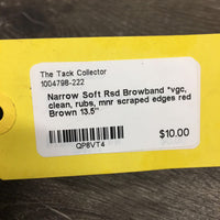 Narrow Soft Rsd Browband *vgc, clean, rubs, mnr scraped edges
