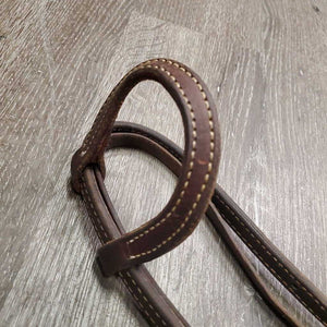 One Ear Double Leather Sof Headstall, Bit Snaps *vgc, clean, mnr rubs, film, stains, dents & scratches, xholes, mismatched? throat