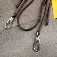 One Ear Double Leather Sof Headstall, Bit Snaps *vgc, clean, mnr rubs, film, stains, dents & scratches, xholes, mismatched? throat
