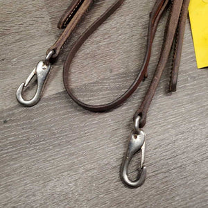 One Ear Double Leather Sof Headstall, Bit Snaps *vgc, clean, mnr rubs, film, stains, dents & scratches, xholes, mismatched? throat