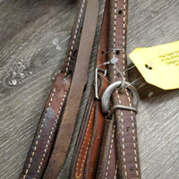 One Ear Double Leather Sof Headstall, Bit Snaps *vgc, clean, mnr rubs, film, stains, dents & scratches, xholes, mismatched? throat
