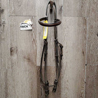 Rsd Bridle *vgc, clean, NO Noseband, scraped edges, mnr dirt?stain, mnr stiff
