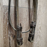 Rsd Bridle *vgc, clean, NO Noseband, scraped edges, mnr dirt?stain, mnr stiff

